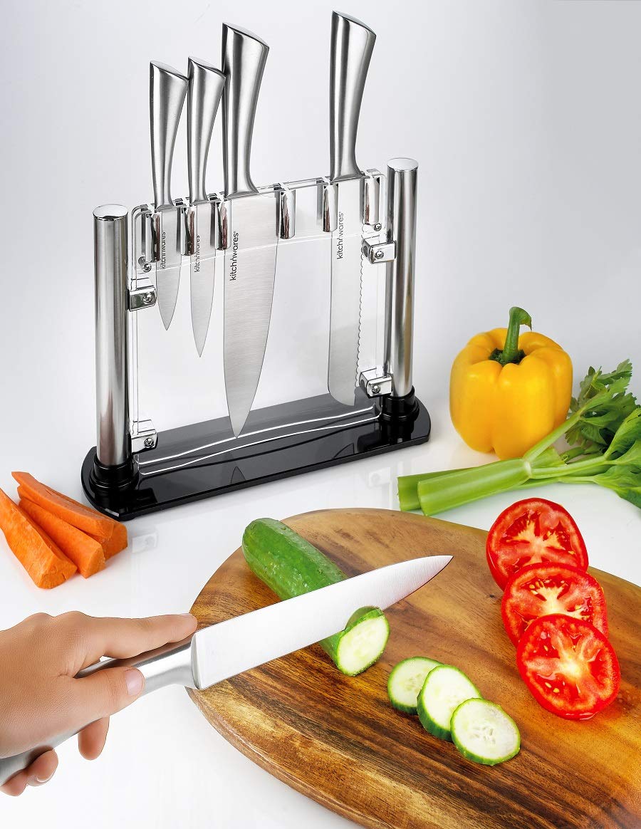 Set De 8 Cuchillos + Barral - Cocina En Casa