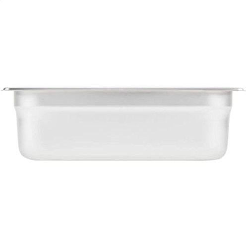 Inserto Contenedor Acero Inoxidable Medio de 4 Pulgadas de Profundidad Modelo Anti-Atascos