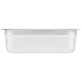Inserto Contenedor Acero Inoxidable Medio de 4 Pulgadas de Profundidad Modelo Anti-Atascos