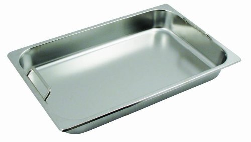 Get-A-Grip C-2080B - Chafer con asas para sartén de alimentos, acero inoxidable, 8 cuartos de galón