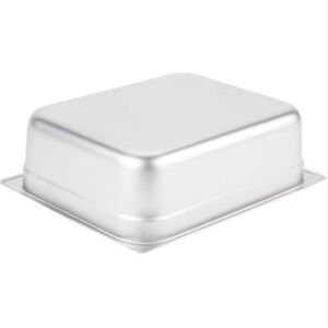 Inserto Contenedor Acero Inoxidable Medio de 4 Pulgadas de Profundidad Modelo Anti-Atascos