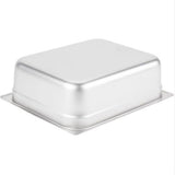Inserto Contenedor Acero Inoxidable Medio de 4 Pulgadas de Profundidad Modelo Anti-Atascos