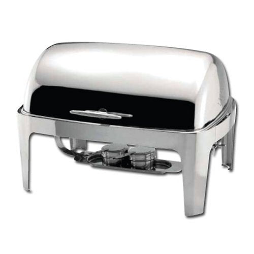 Winware Madison Chafer de 8 cuartos de galón, parte superior enrollable, S/S, pesado