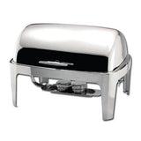 Winware Madison Chafer de 8 cuartos de galón, parte superior enrollable, S/S, pesado