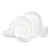 Corelle Livingware Dinnerware Set, Winter Frost White