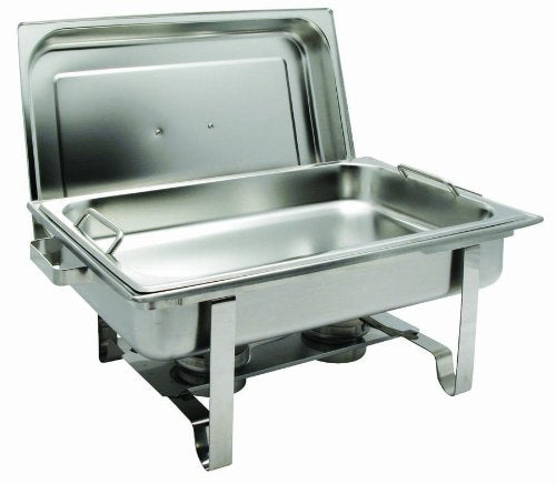 Get-A-Grip C-2080B - Chafer con asas para sartén de alimentos, acero inoxidable, 8 cuartos de galón