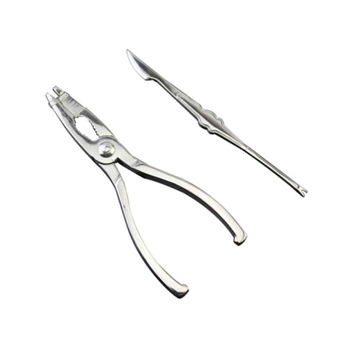 Seafood Tools Set, Chrome Plated Zinc Alloy Lobster Openers, Crab Shells and Nuts Cracking,Stainless Steel, Seafood Crackers Forks Nut Cracker Set