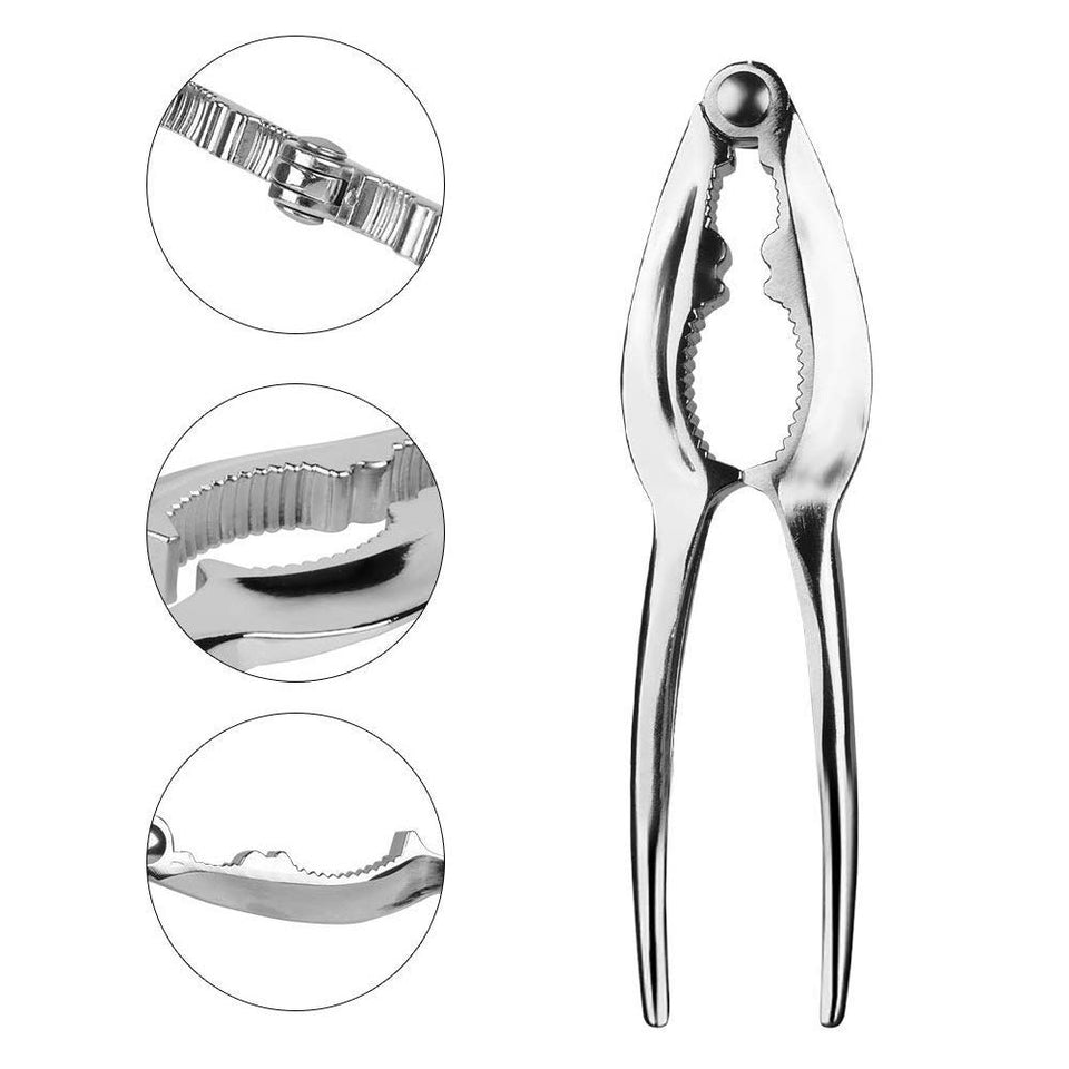 Chasoeo Seafood Tools Set Crab Cracker of 14 with 8 Stainless Steel Seafood Forks and 6 Lobster Crab Leg CrackersÃ¯Â¼Å'Nut Cracker Set Best Christmas Gift for a Friend's Family