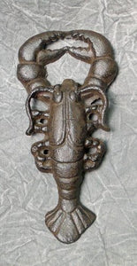 Lobster Bottle Opener Metal with a Rustic Antique Finish by Sherrys Book Shop