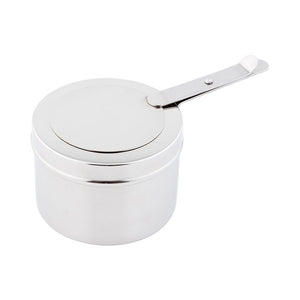 Restaurantware Stainless Steel Chafer Wick Fuel and Sterno Canned Heat Holder with Safety Cover