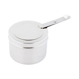 Restaurantware Stainless Steel Chafer Wick Fuel and Sterno Canned Heat Holder with Safety Cover