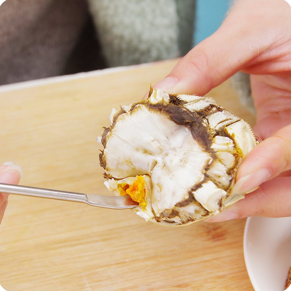 14 Paquetes de herramientas para mariscos, juego de galletas Bantoye con 8 tenedores de agujas de cangrejo, 2 pinzas de cangrejo y 4 tenedores de fruta de dos dientes