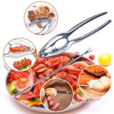 Chasoeo Seafood Tools Set Crab Cracker of 14 with 8 Stainless Steel Seafood Forks and 6 Lobster Crab Leg CrackersÃ¯Â¼Å'Nut Cracker Set Best Christmas Gift for a Friend's Family