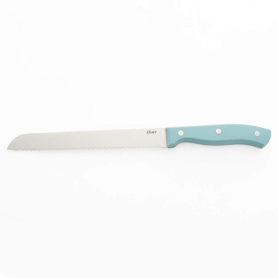 Oster Baldwyn Santoku 2 piezas, acero inoxidable, Turquoise, 14 Piece Cutlery, 1