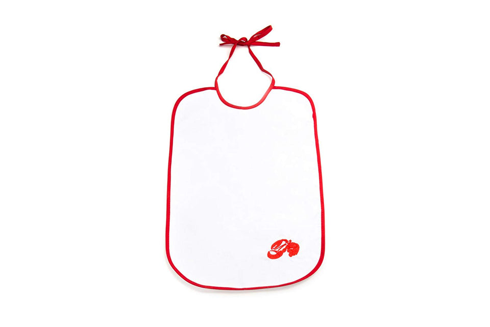Fox Run - Pinzas de acero inoxidable para pescado, Cotton Lobster Bibs, Juego de 2, 1