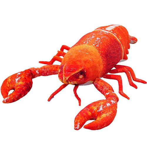 Duzhengzhou Almohada Decorativa Simulación Creativa Lobster Doll Almohada Peluche de Juguete (Longitud 80 cm)