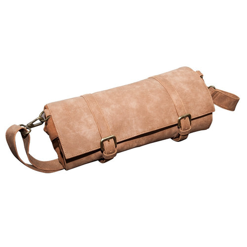 Uber Bar Tools Lux Roll Barmander's juego de piel sintético, color tostado