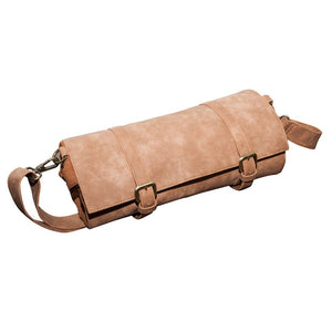 Uber Bar Tools Lux Roll Barmander's juego de piel sintético, color tostado