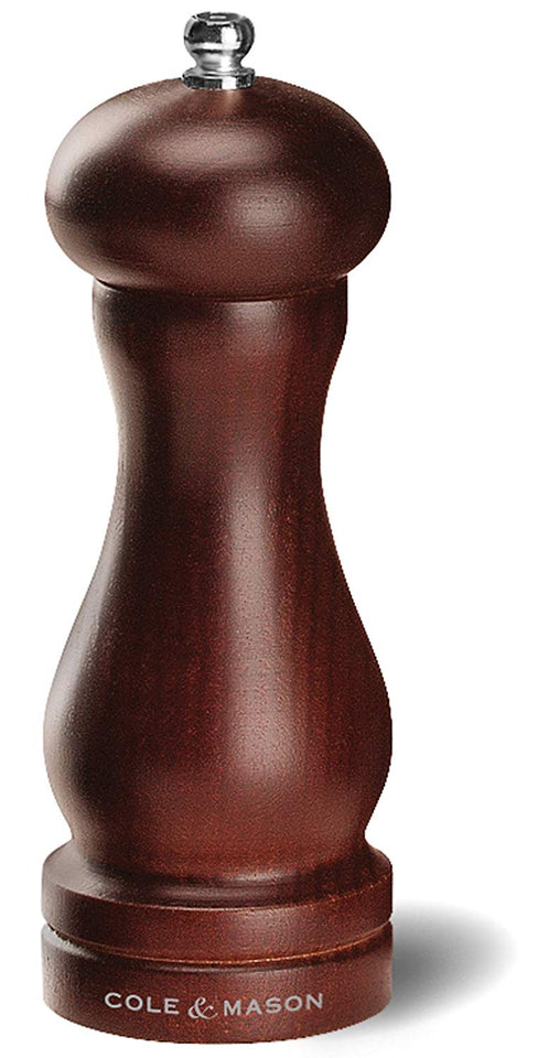 Cole and Mason Forest Capstan Moledor de pimienta, madera de haya oscura, 31.75 cm, Pepper, 6.5- Inch