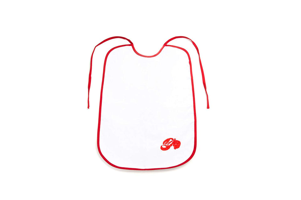 Fox Run - Pinzas de acero inoxidable para pescado, Cotton Lobster Bibs, Juego de 2, 1