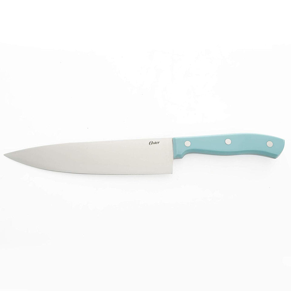 Oster Baldwyn Santoku 2 piezas, acero inoxidable, Turquoise, 14 Piece Cutlery, 1