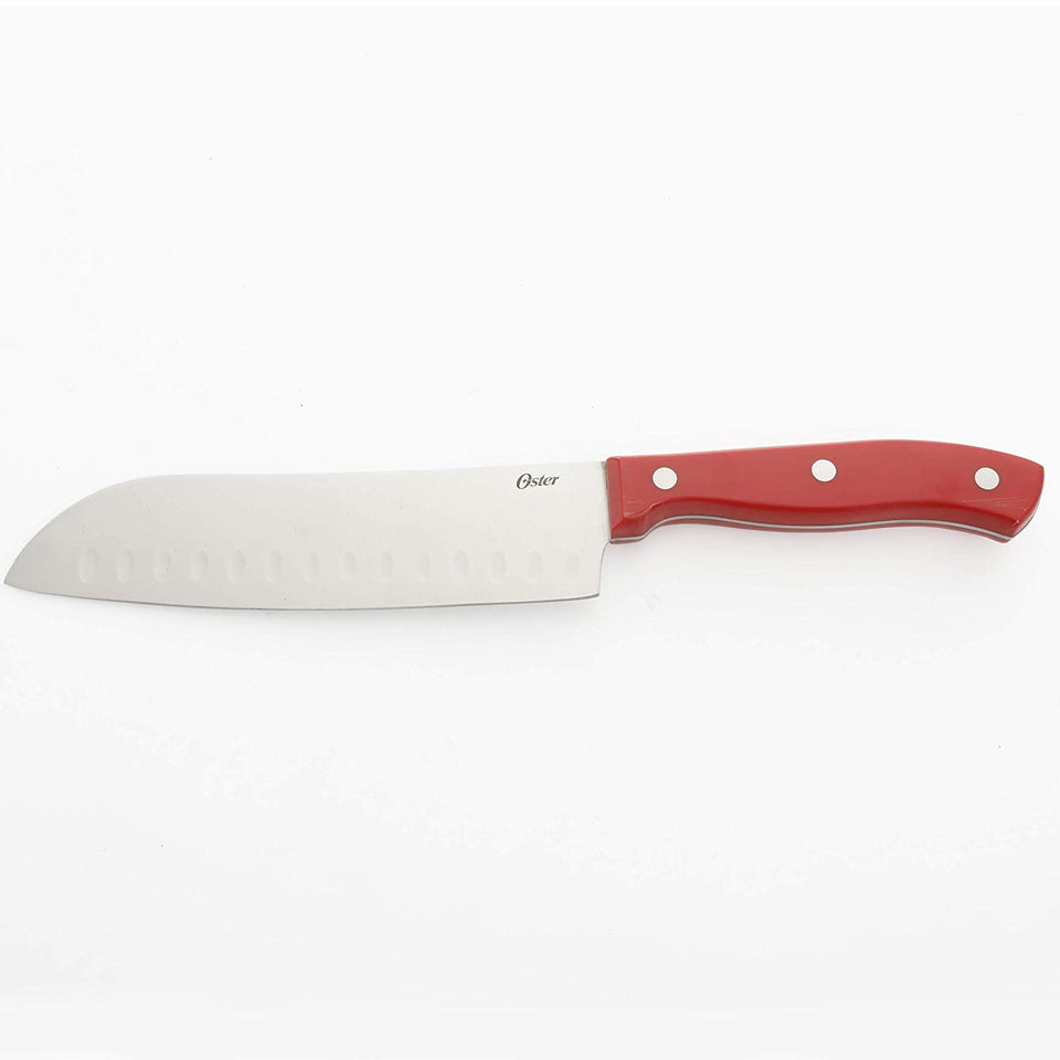 Oster Baldwyn Santoku 2 piezas, acero inoxidable, Turquoise, 14 Piece Cutlery, 1