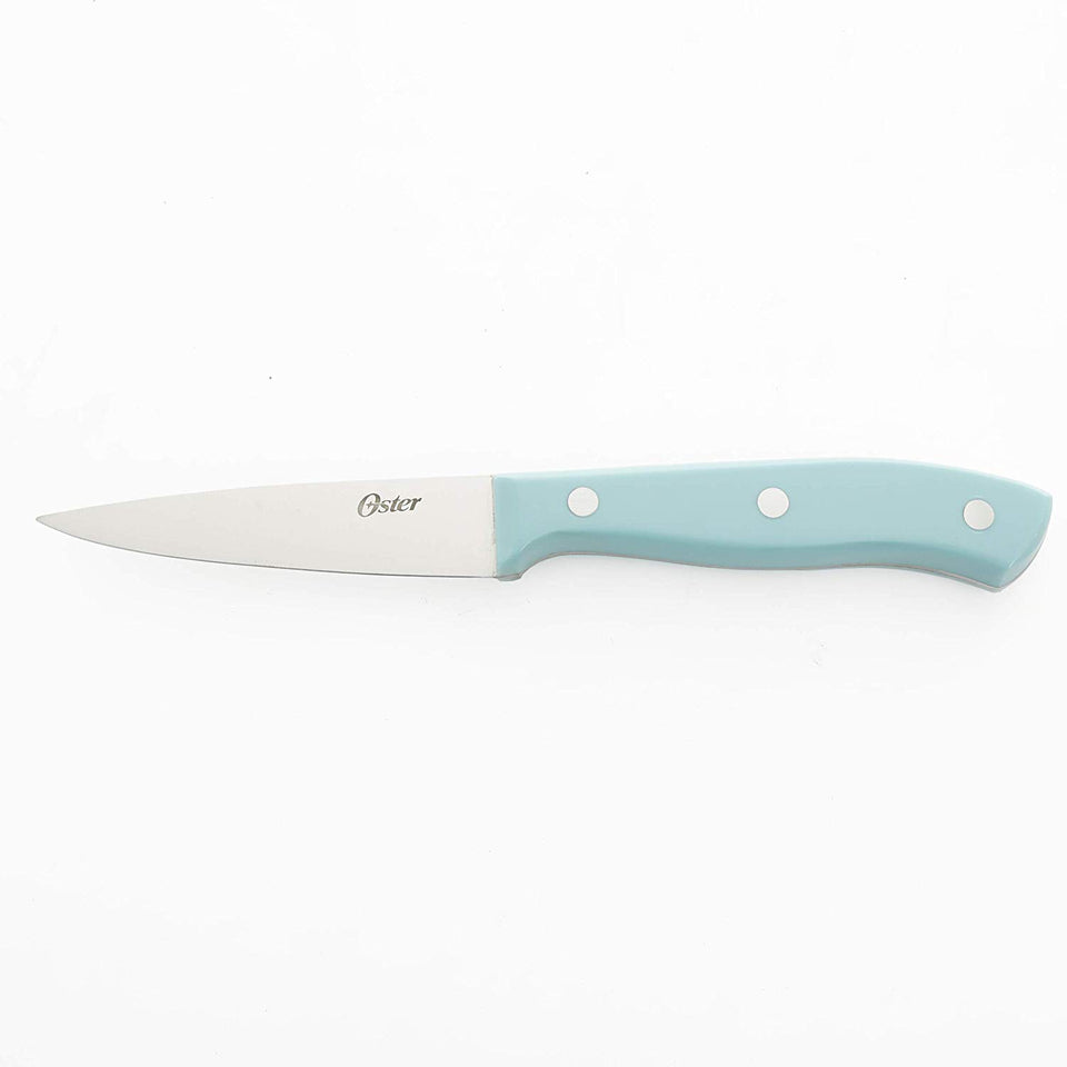 Oster Baldwyn Santoku 2 piezas, acero inoxidable, Turquoise, 14 Piece Cutlery, 1