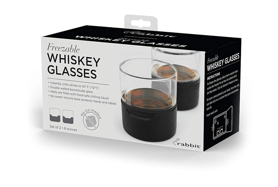 Conejo Congelable Whiskey anteojos, Vasos de Whisky, Transparente, 1