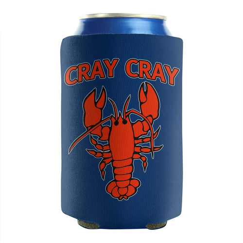 TIINTEXBA Funny Cray Crazy Lobster Crayfish 12-16 OZ Bottles Neoprene Insulated Beer Can Sleeves Beer & Soda Non-Slip Can Coolers Sleeves Fully Stitched Set of 2 Events