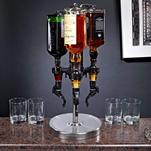 Oggi Professional 3-bottle rotatorio Dispensador de licores