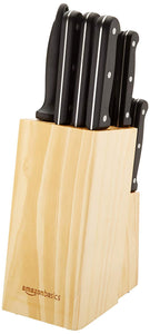 AmazonBasics Juego de cuchillos de 14 piezas, con bloque
