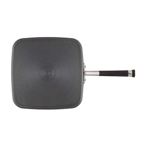 Circulon Accribe - Rejilla cuadrada antiadherente anodizada de 28 cm, color negro