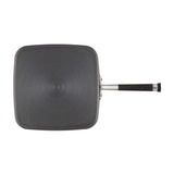 Circulon Accribe - Rejilla cuadrada antiadherente anodizada de 28 cm, color negro