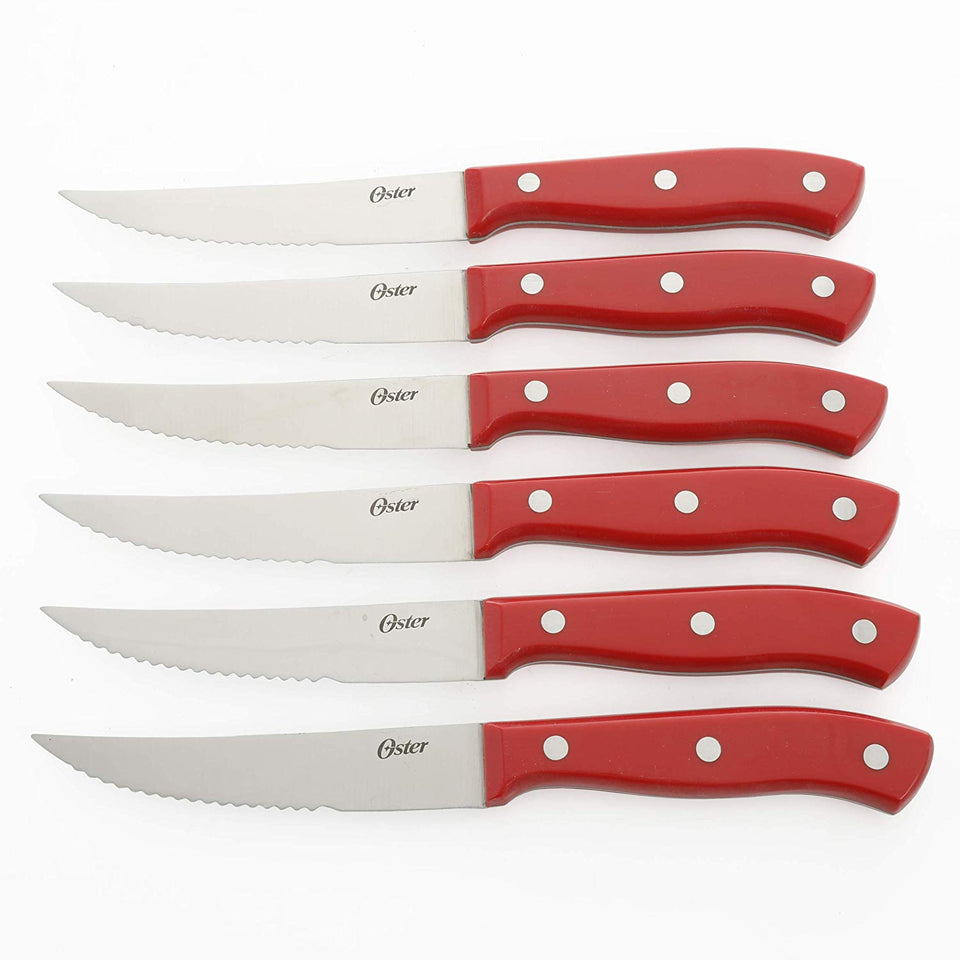 Oster Baldwyn Santoku 2 piezas, acero inoxidable, Turquoise, 14 Piece Cutlery, 1