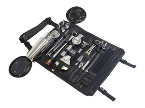 Uber Bar Tools Boston Bar Roll Deluxe, color negro y chapado en cromo