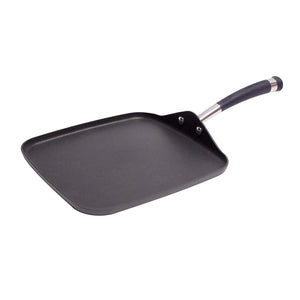 Circulon Accribe - Rejilla cuadrada antiadherente anodizada de 28 cm, color negro