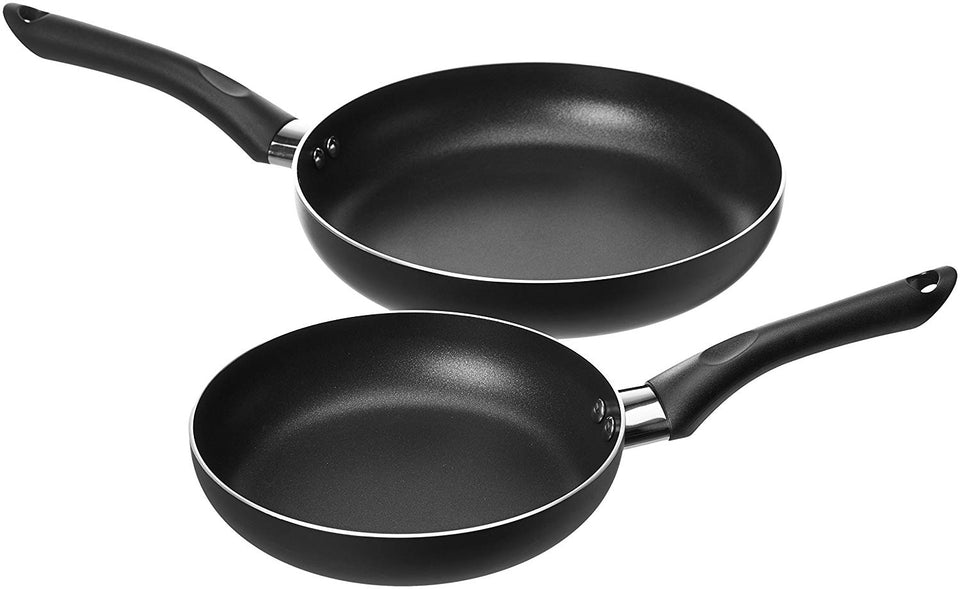 AmazonBasics Juego de ollas antiadherente, 8 piezas
