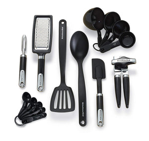 KitchenAid 15-Piece Tools and Gadget Set, Black
