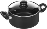 AmazonBasics Juego de ollas antiadherente, 8 piezas