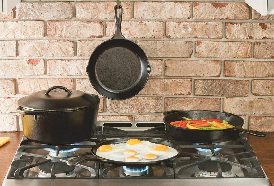 Lodge L10SK3BS Boy Scouts of America Pre-Seasoned Cast-Iron Skillet, 12-inch