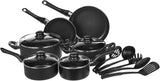 AmazonBasics Juego de ollas antiadherente, 8 piezas
