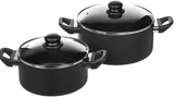 AmazonBasics Juego de ollas antiadherente, 8 piezas