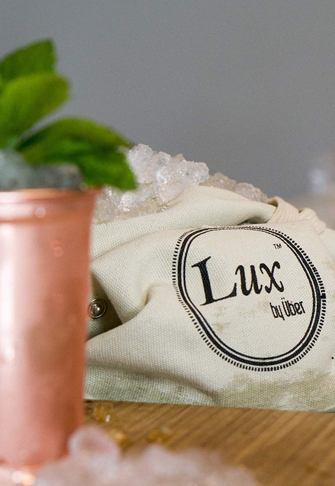 Uber Bar Tools 46/LuxIceBag Lux - Bolsa para hielo (madera natural)