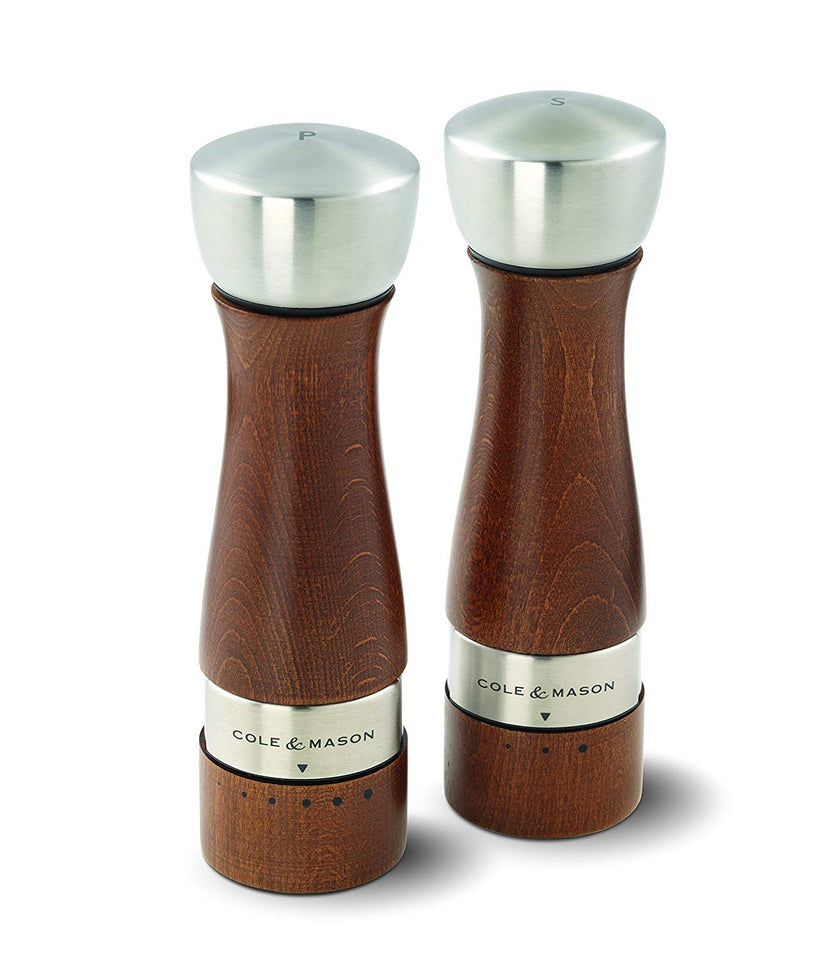 Cole and Mason Oldbury – Molinillo de pimienta, madera, café, Molino para sal y pimienta, Marrón, 1