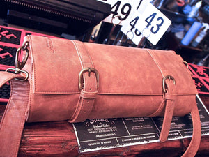 Uber Bar Tools Lux Roll Barmander's juego de piel sintético, color tostado